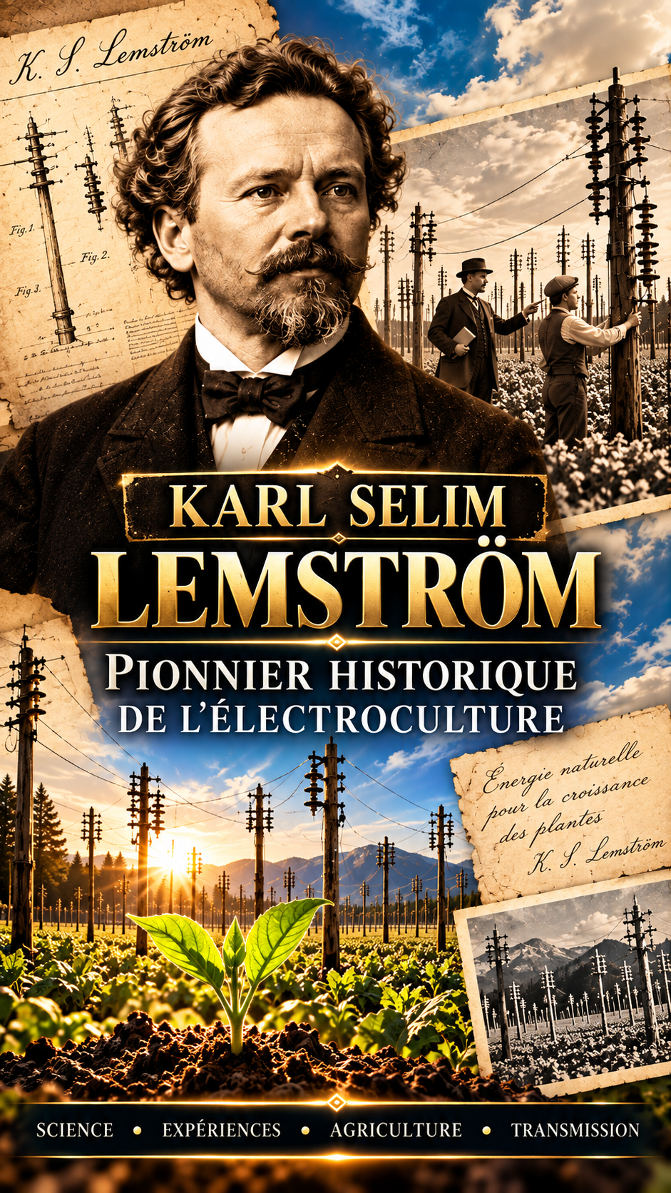 Karl Selim Lemström, pionnier historique de l’électricité agricole et de l’électroculture