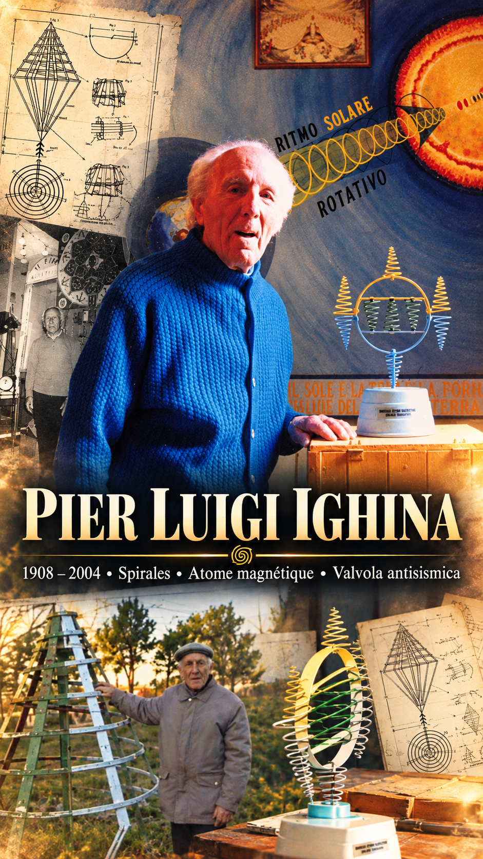 Pier Luigi Ighina : le mystère des spirales et de l’atome magnétique ⚡🌀