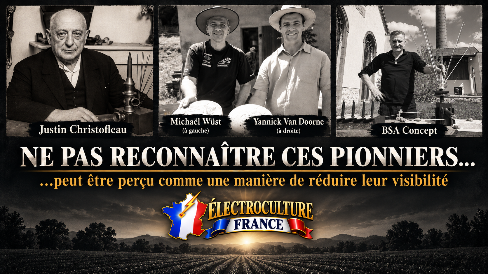 Electroculture : Les pionniers oubliés avec Yannick Van Doorne, Michael Wüst et BSA Concept